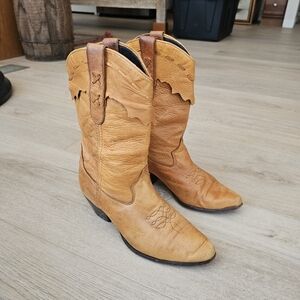 Laredo Deerskin Cowboy Western Festival Boots